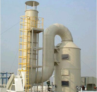 玻璃鋼吸收塔施工現(xiàn)場圖片